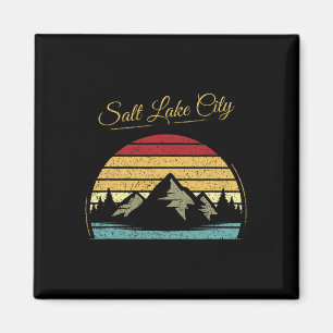 Aimant Salt Lake City Utah - Randonnée vintage en plein a