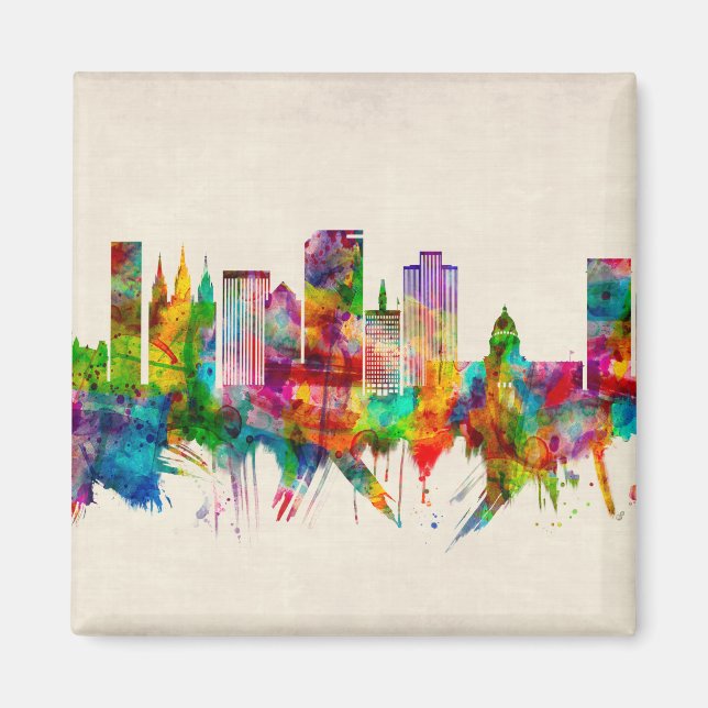 Aimant Salt Lake City Utah Skyline (Devant)