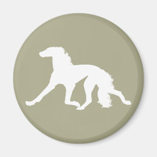 Aimant Saluki Silhouette