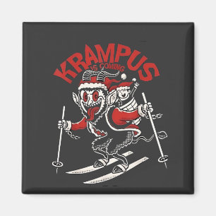 Aimant Salut de Noël de Krampus le diable de Noël 