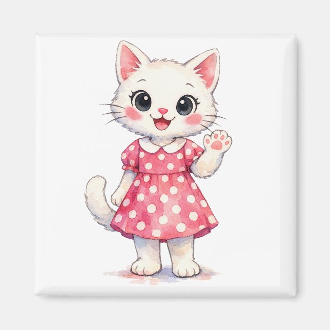 Aimant Salut Kitty! (Devant)