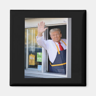 Aimant Salut, obtenez votre burger Donald Trump cuisine d