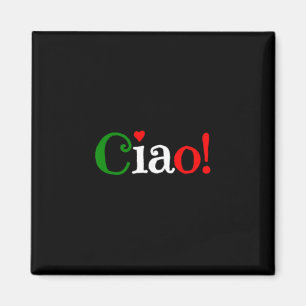 Aimant Salut ! Salutation aux couleurs du drapeau italien