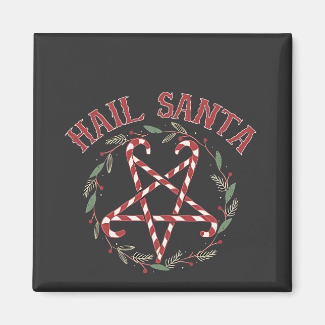 Aimant Salut Satan Noël Krampus Xmas Devil Candy (Devant)