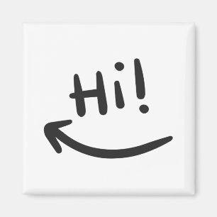 Aimant Salut T-Shirt souriant