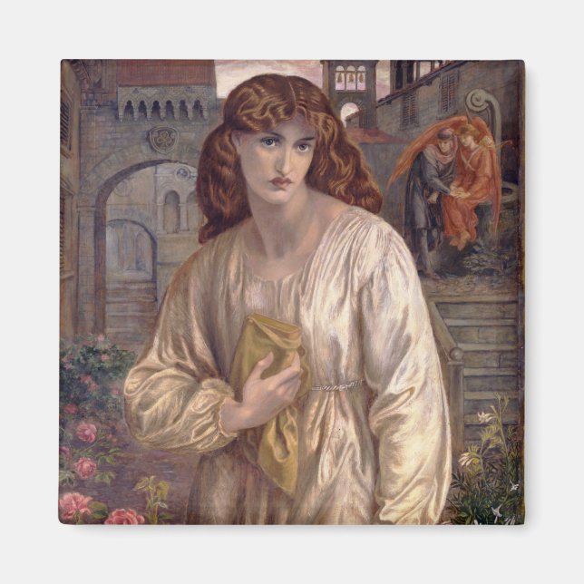 Aimant Salutation de Béatrice par Dante Gabriel Rossetti (Devant)