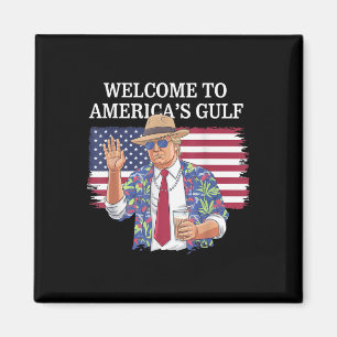 Aimant Salutation De Gulf Beach Of America Patriotic