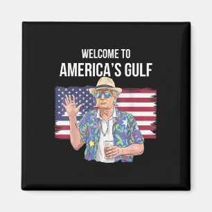 Aimant Salutation De Gulf Beach Of America Patriotic