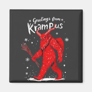 Aimant Salutation de Noël de Krampus Xmas