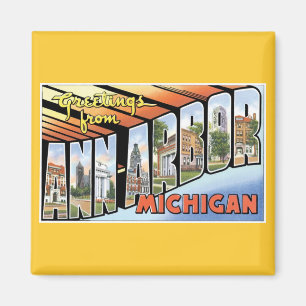 Aimant Salutations d'Ann Arbor, Michigan !
