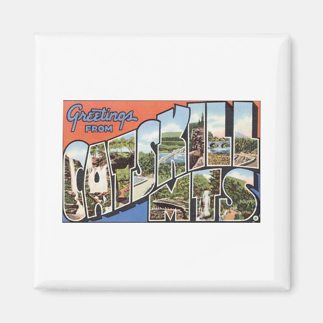 Aimant Salutations de Catskill Mountains (Devant)