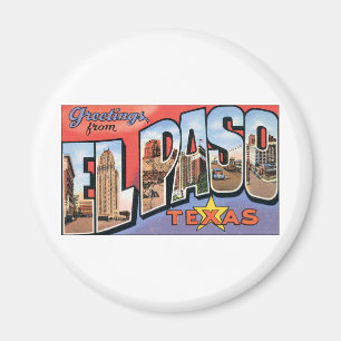 Aimant Salutations de El Paso, Texas !
