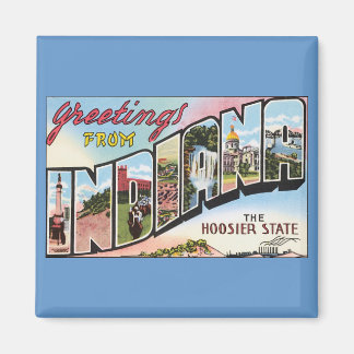 Aimant Salutations De Indiana !