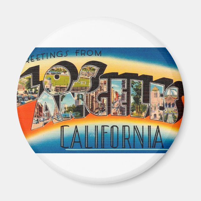 Aimant Salutations De Los Angeles (Devant)