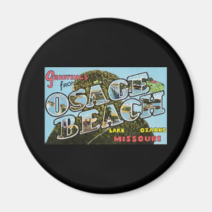 Aimant Salutations de plage Missouri d'Osage