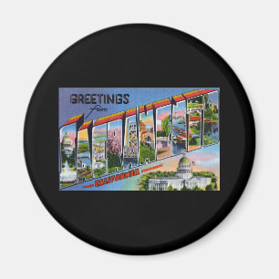 Aimant Salutations de Sacramento la Californie