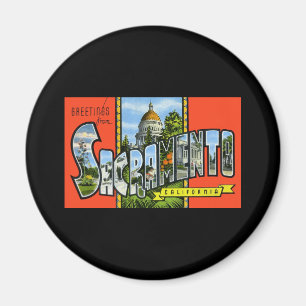 Aimant Salutations de Sacramento la Californie