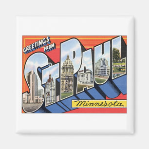 Aimant Salutations De St. Paul Minnesota