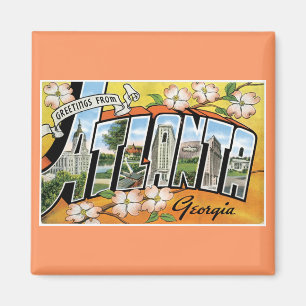 Aimant Salutations depuis Atlanta, GA !