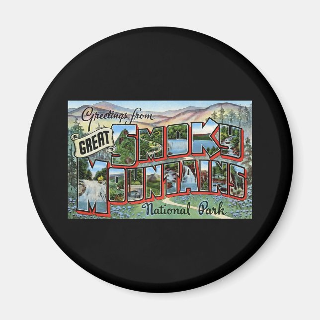 Aimant Salutations des Great Smokey Mountains (Devant)