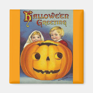 Aimant Salutations d'Halloween vintage