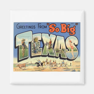 Aimant Salutations Du Texas