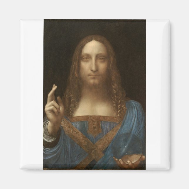 Aimant Salvator Mundi by Leonardo da Vinci (Devant)