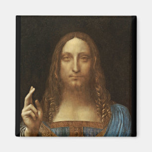 Aimant Salvator Mundi Christ avec le monde dans sa main