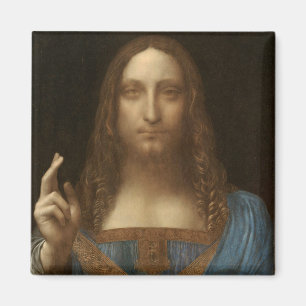Aimant Salvator Mundi de Léonard de Vinci (Jésus-Christ)