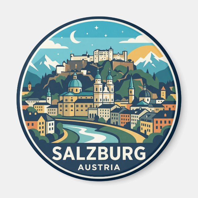 Aimant Salzbourg Autriche (Devant)