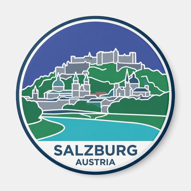Aimant Salzbourg Autriche (Devant)