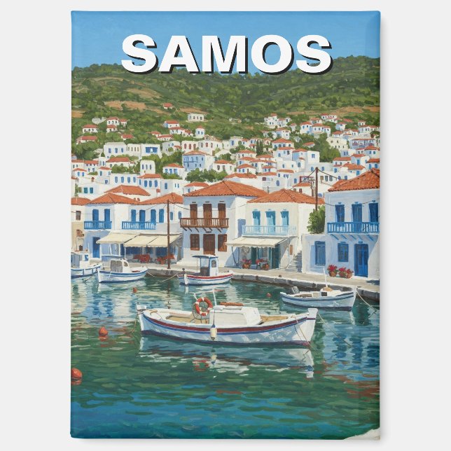 Aimant Samos Grèce Travel (Recto)