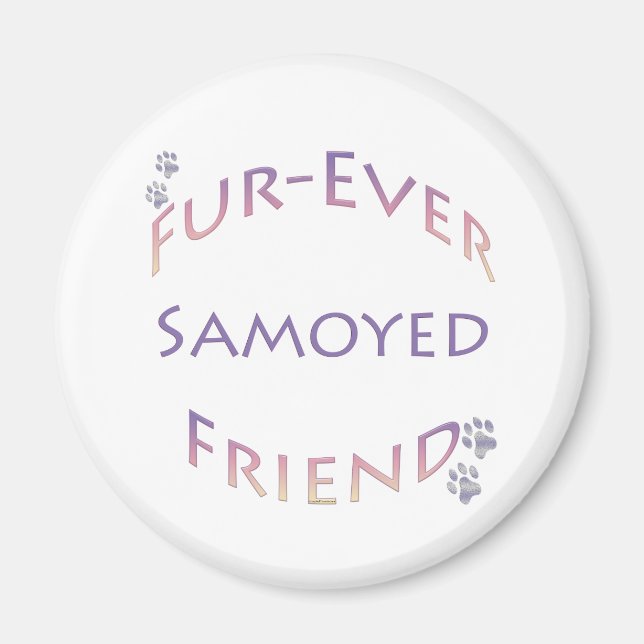 Aimant Samoyed Furever Friend (Devant)