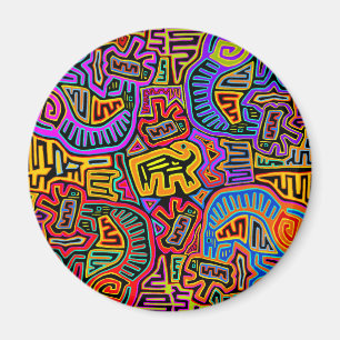 Aimant San Blas Island Mola Collage