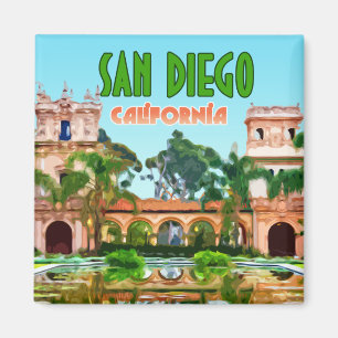 Aimant San Diego Balboa Park Californie Vintage