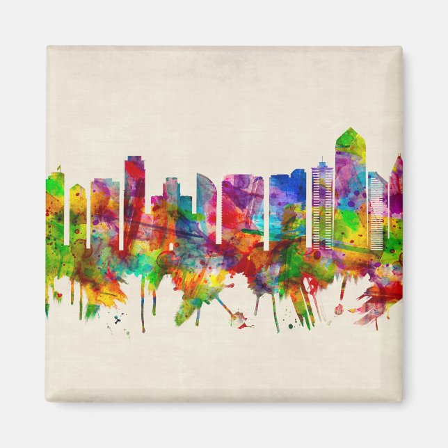 Aimant San Diego California Skyline (Devant)