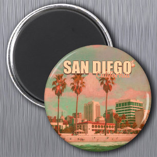 Aimant San Diego California Vintage Souvenirs 1950