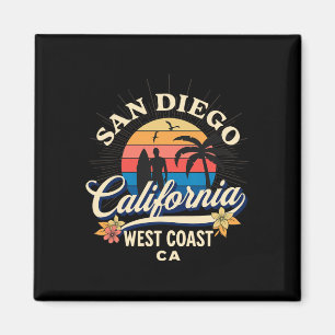 Aimant San Diego Californie Plage Surf Été Vacances Vi