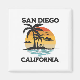 Aimant San Diego Californie Plage Surf Été Vacances Vi