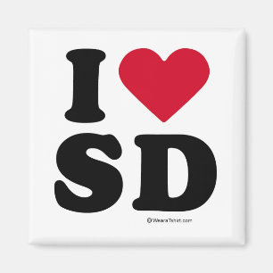 AIMANT SAN DIEGO - "I LOVE SD" "I LOVE SAN DIEGO"