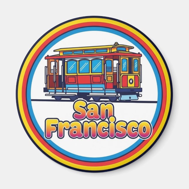 Aimant San Francisco Cable Car California  (Devant)