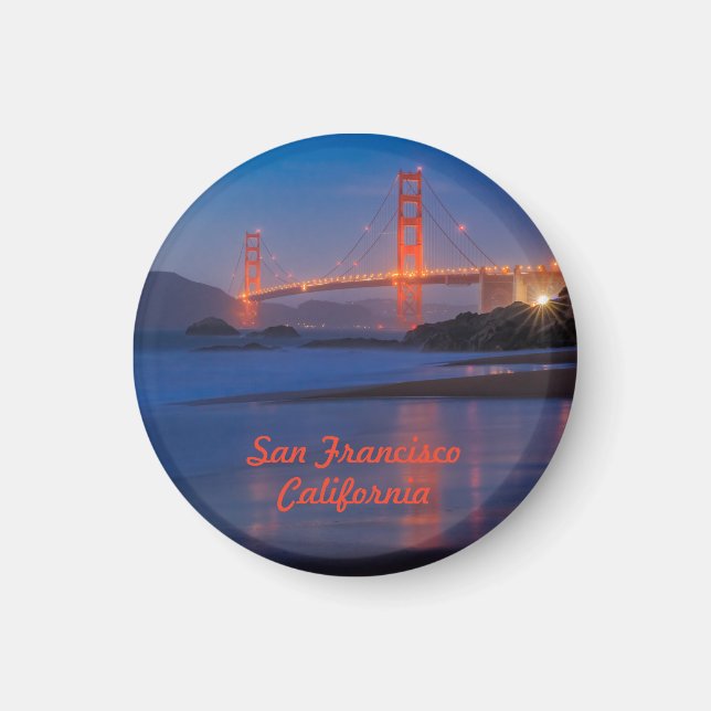 Aimant San Francisco California Golden Gate Bridge (Devant)