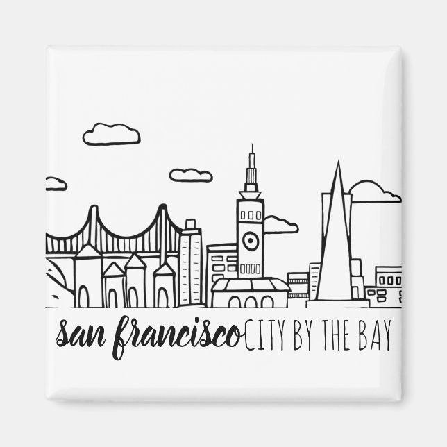 Aimant San Francisco Skyline (Devant)