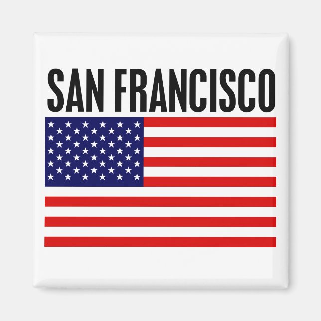 Aimant San Francisco, Stars et Stripes (Devant)