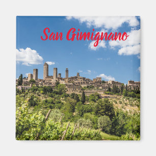 Aimant San Gimignano Toscane Italie Panorama Souvenir
