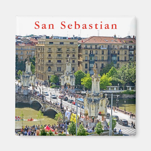 Aimant San Sebastian - Donostia. Pont María Cristina. (Devant)