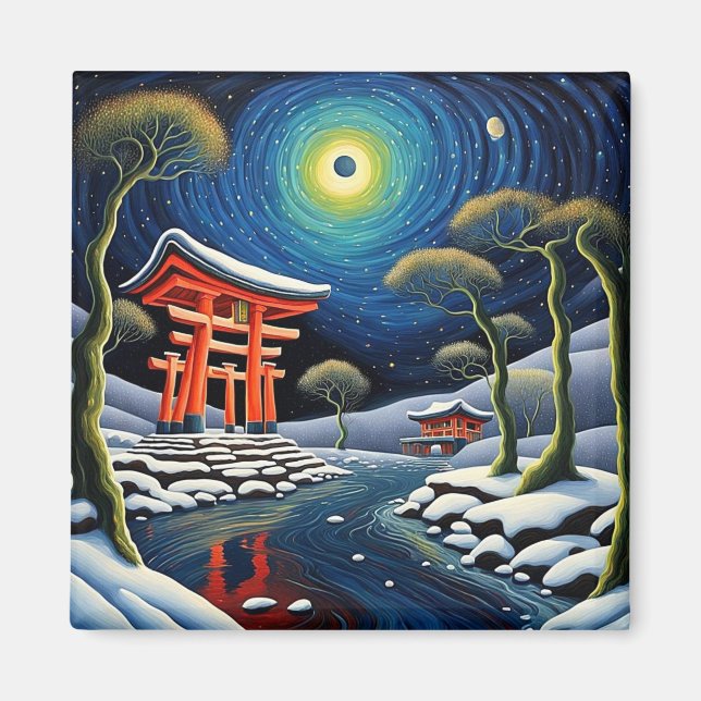 Aimant Sanctuaire en hiver 2 (Devant)