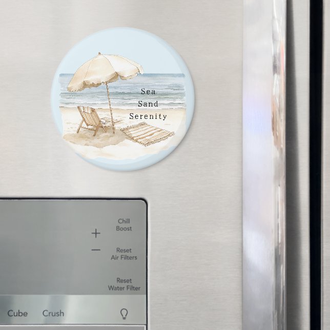 Aimant Sand Beach Serenity Umbrella (In situ (réfrigérateur))