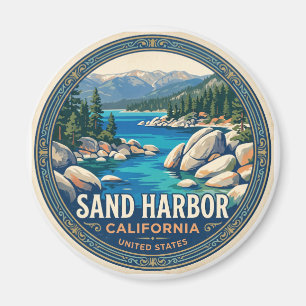 Aimant Sand Harbor, Lake Tahoe Incline Village Californie