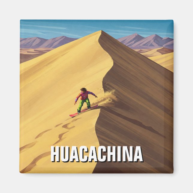 Aimant Sandboard en Huacachina Pérou Voyage (Devant)